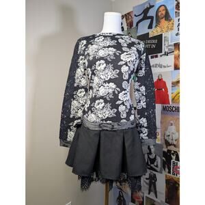 Rose Lace Gothic Sweater